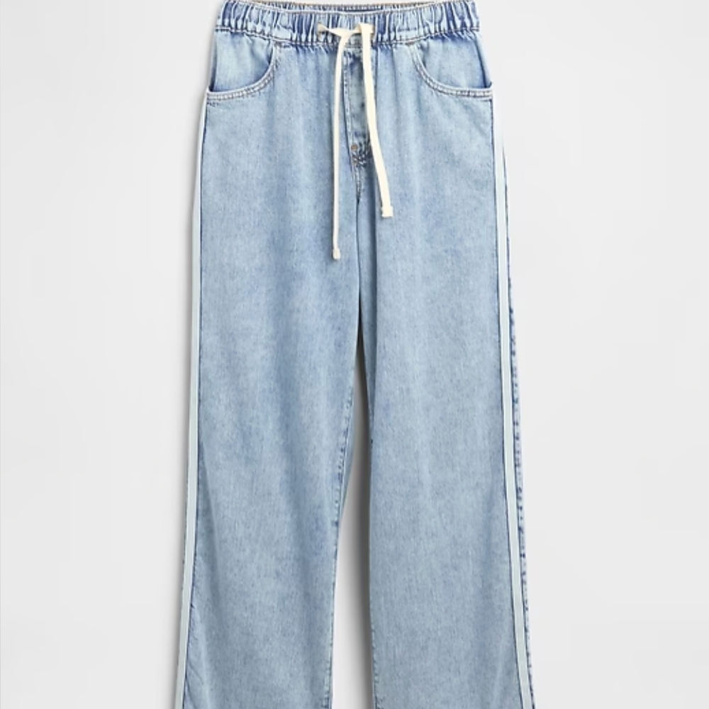 Gap High Rise Pull On Jeans, Size Medium